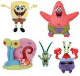 Kit 6 bonecos Bob Esponja e amigos